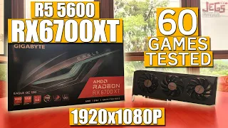 RX 6700 XT + Ryzen 5 5600 tested in 60 games | highest settings 1080p benchmarks!