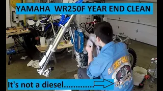 Yamaha WR250F Disassembly and Cleaning