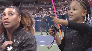 Serena Williams' Daughter Olympia STEALS THE SHOW at U.S. Open