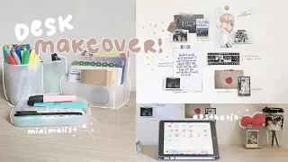 ☁️ aesthetic minimalist desk makeover/organization (mini shopee haul) | philippines