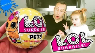 Poupées LOL Surprise Pets : Animaux de compagnie boule rose (Unboxing)