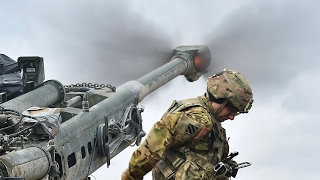 US Soldiers Intense Live Fire Action With the Devastating M777 Howitzer