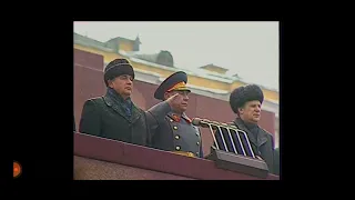 USSR anthem on 71st October revolution parade (7, November 1988)