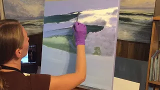 Painting ocean waves in oil with Eva Volf Part I