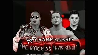 Story of The Rock vs Chris Benoit | Fully Loaded 2000