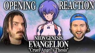 Neon Genesis Evangelion OP ("Cruel Angel's Thesis)  REACTION