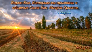 "Верен Бог, Которым вы призваны в общение Сына Его Иисуса Христа". С. Ф. Герасименко. МСЦ ЕХБ.