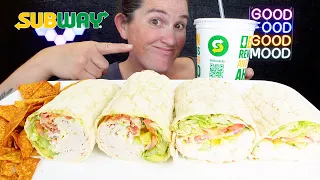 ASMR | SUBWAY | New Wraps! | MUKBANG Eating Show