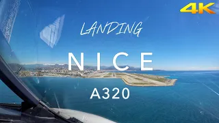 NICE | A320 LANDING 4K