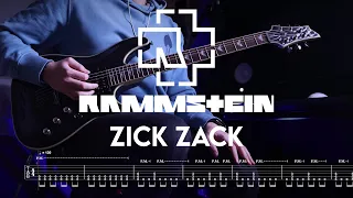 RAMMSTEIN - Zick Zack | Guitar Cover + Screen Tabs