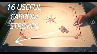 16 Useful Carrom Strokes | Strike & Pocket |