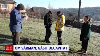 Bărbat decapitat, găsit în fața unei case din Maramureș