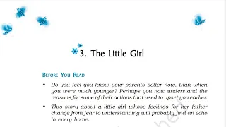 The Little Girl - Class 9 English Beehive