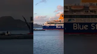 Blue star Patmos arriving in Nisyros