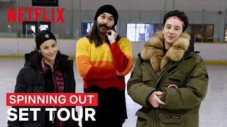 JVN Skates Through the Set of Spinning Out | BTS Set Tour | Netflix