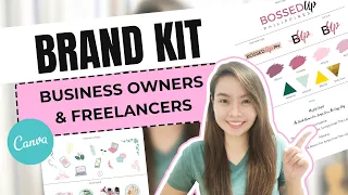 How to Create a BRAND KIT on Canva 2023  | Business Owners & Freelancers [CC English Subtitle]