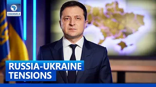 President Volodymyr Zelensky Announces Martial Law In Ukraine