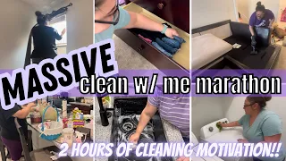2023 MASSIVE CLEAN WITH ME MARATHON | 2 HOURS OF CLEANING MOTIVATION