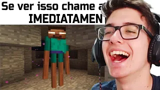 TENTE NÃO RIR COM OS MELHORES MEMES REPRESENTADOS NO MINECRAFT #3