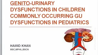 Genito-urinary tract dysfunction in children in Urdu | Pediatrics| Nephrotic syndrome in Urdu |