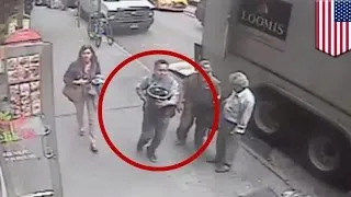 New York thief steals $1.6m bucket of gold from armored truck parked in Manhattan - TomoNews