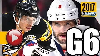 Washington Capitals vs Pittsburgh Penguins. 2017 NHL Playoffs. Round 2. Game 6. 05.08.2017 (HD)