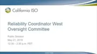 May 21, 2019 - RC West Oversight Committee Meeting