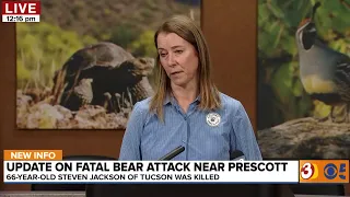 Watch LIVE: Officials provide more info on the fatal bear attack that killed a man near Prescott