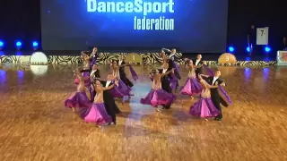 "Vera" (Tyumen, Russia) at WDSF World DanceSport Championship Formation Standard (1 place)