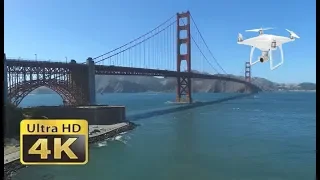 Golden Gate | Alcatraz Prison | San Francisco | California 🇺🇸 USA | 4K DJI Phantom Drone