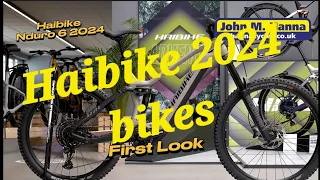 First look at the Haibike Nduro 6 2024 Full Sus e mtb with the new Yamaha PW-X3, 250W, 85Nm motor