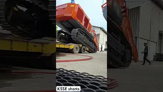 Incredible Heavy Excavator Transport: Truck Struggles & Unleashes Power!🧑‍🔧