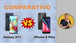 Galaxy A71 Vs iPhone 8 Plus - Comparativo | LIBRAS e Legendado