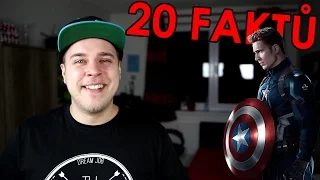 20 FAKTŮ - Kapitán Amerika