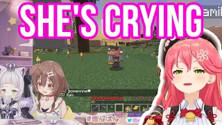 Korone And Shion Accidentally Made Miko Cry | Minecraft  [Hololive/Eng Sub]