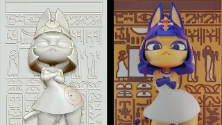 Ankha   Animal Crossing sculptureing