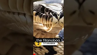 TITANOBOA and the MEGALODON!!! THE MEANEST OF THEM ALL!!! #shorts #animals #extinct