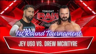 FULL MATCH - Jey Uso vs. Drew Mcintyre - 1st Round Match for King of the Ring