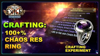 PoE 3.15 - Crafting a 107% Chaos Resistance Ring