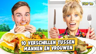 10 VERSCHILLEN TUSSEN MANNEN EN VROUWEN!