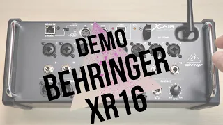 Behringer X AIR XR16 : Démo complète de la console de mixage en rack
