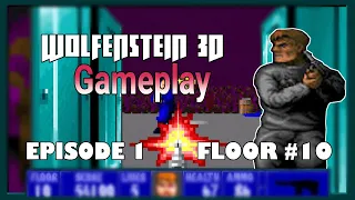 Wolfenstein 3D (1992) Grandfather of all first person shooter game | Gameplay | Episode-1-Floor-10