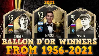 all BALLON D'OR WINNERS from 1956-2021🥇MESSI🥇