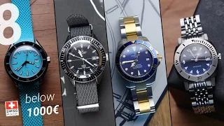8 Swiss Made Diver watches (Below 1000€) Perfect for this summer!