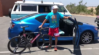 An easy way to put a bike into a small car - by De Soto Sport