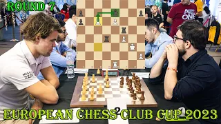 Magnus Carlsen (2839) vs Maxime Vachier-Lagrave (2727) || European Chess Club Cup 2023 - R7