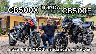 Nova Honda CB500F e CB500X 2023: o que mudou na linha 2023? E os preços?
