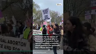 Boston Protesters Rally for Abortion Rights After Supreme Court Leak