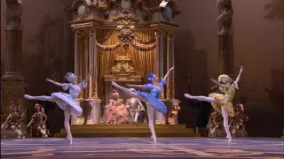 20 11 2011 Anna Tikhomirova, Victoria Litvinova, Yulia Lunkina as Fairies of Jewels in Sleeping Beau