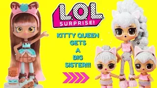 LOL SURPRISE Kitty Queen Gets A Big Sister DIY Shopkins Shoppie Doll Cocolette Custom Makeover
